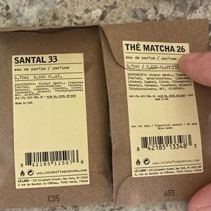 Fragrance samples - Le Labo, Maison Louis Marie